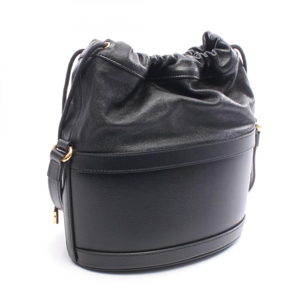 Gucci Bag Black Bucket Horsebit Shoulder Leather